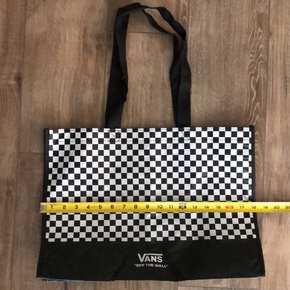 NWOT! - VANS “Off The Wall” Checkerboard Reusable Shopping Bag Tote - Picture 7 of 9